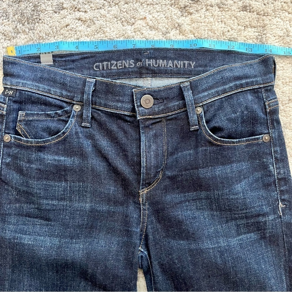 Citizens of Humanity Slim Fit Stretch Jeans-Dark Wash Blue-Women US Size 26 - Picture 14 of 15